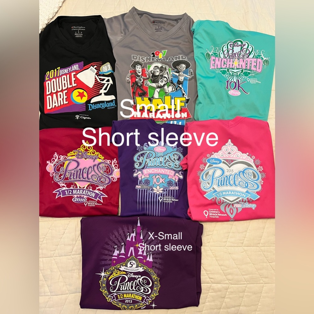 Various RunDisney shirts!! (see pictures for sizes)